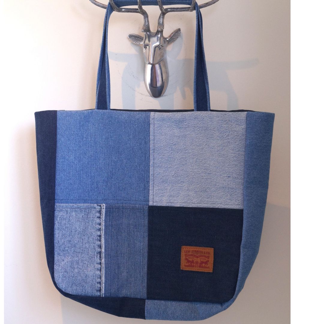 Denim tote bag