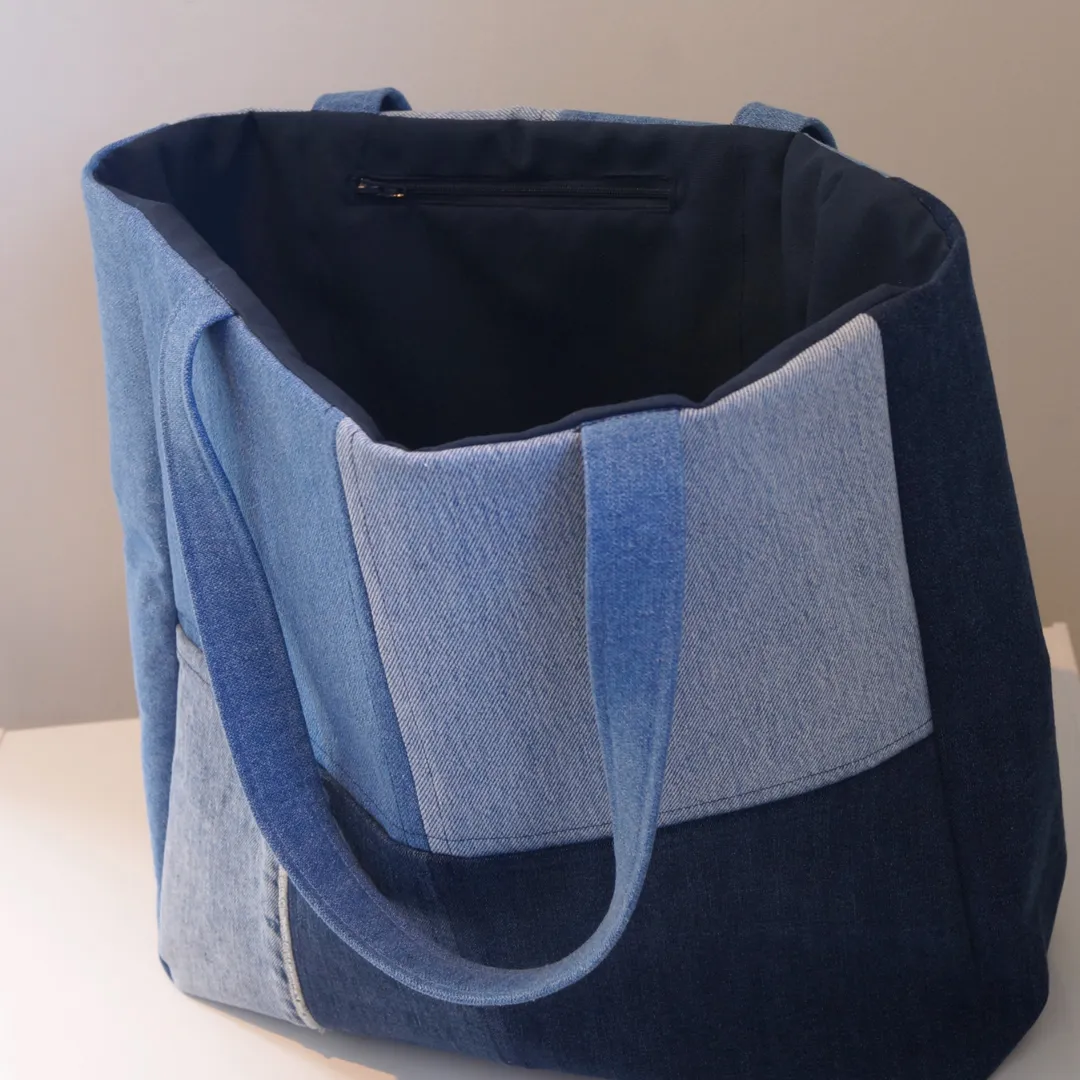 Denim tote bag