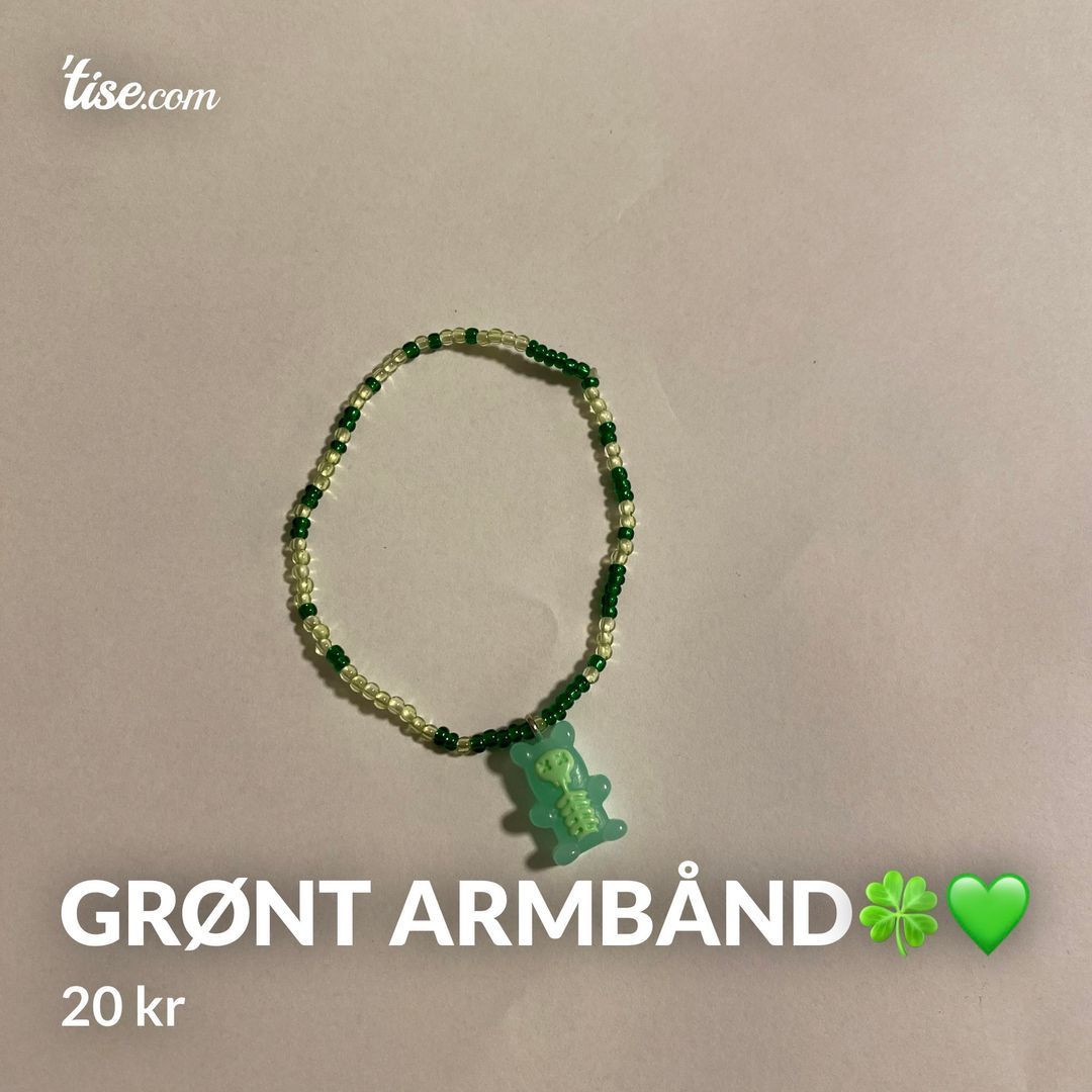 Grønt armbånd🍀💚