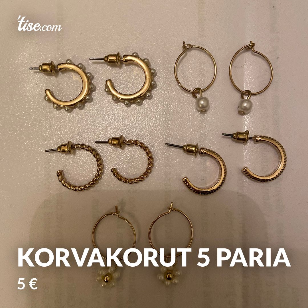 Korvakorut 5 paria