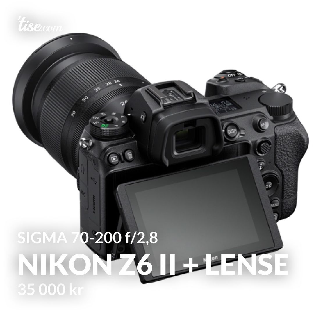 Nikon Z6 ii + lense