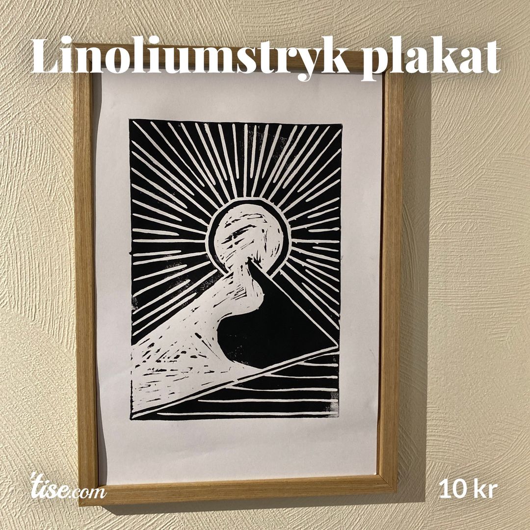 Linoliumstryk plakat