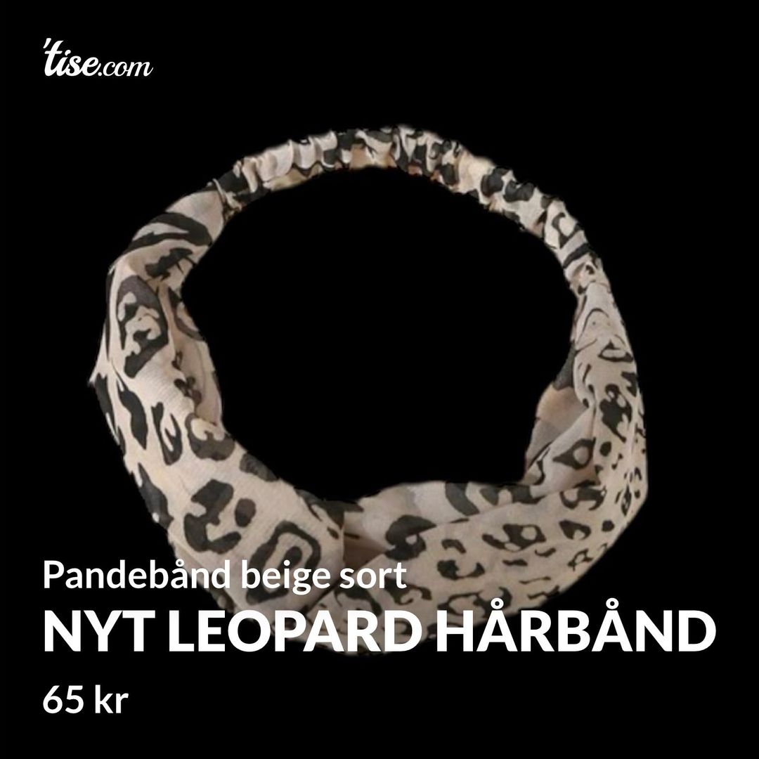 Nyt leopard hårbånd