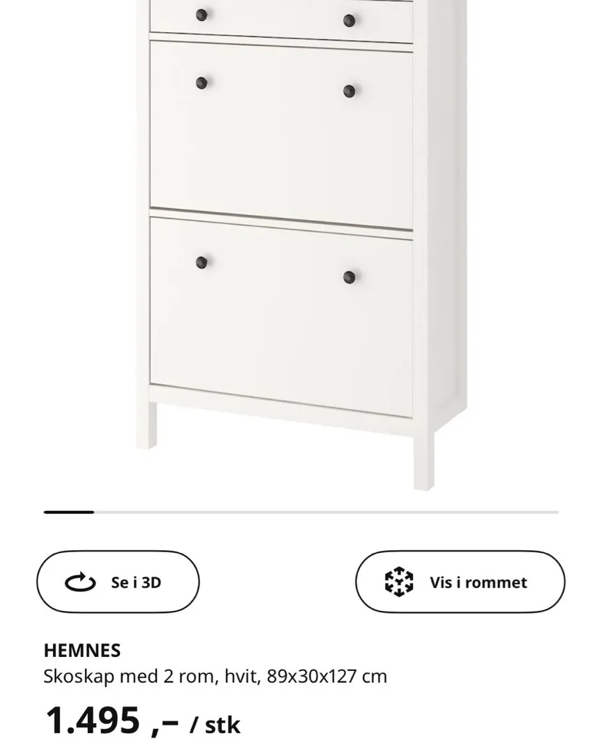 Hemnes skoskap