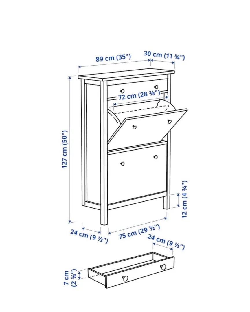 Hemnes skoskap