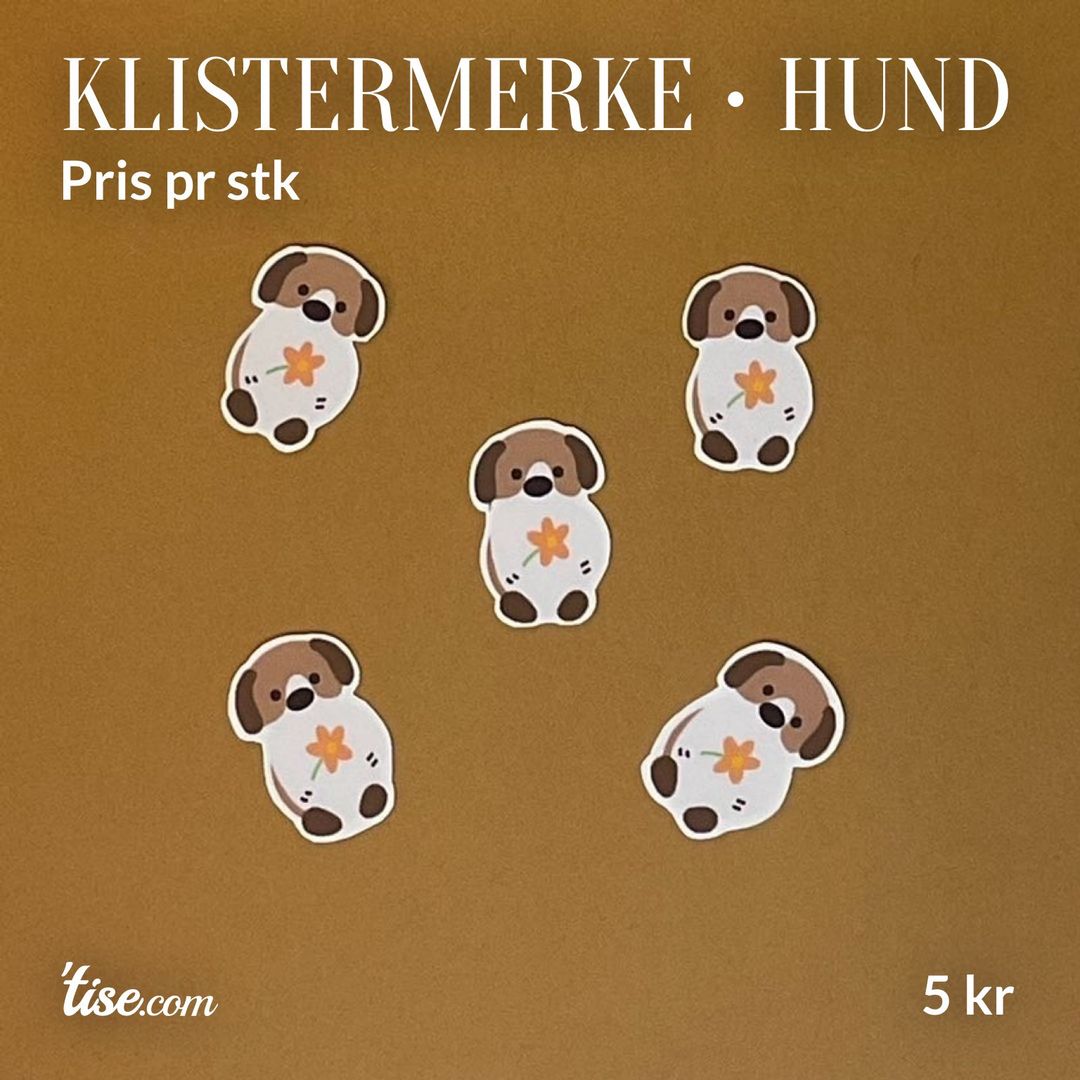 Klistermerke • hund