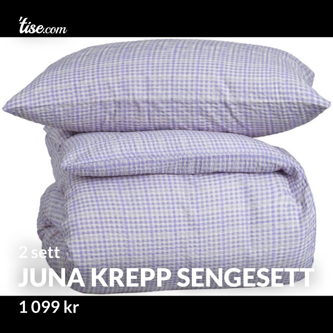 Juna krepp sengesett