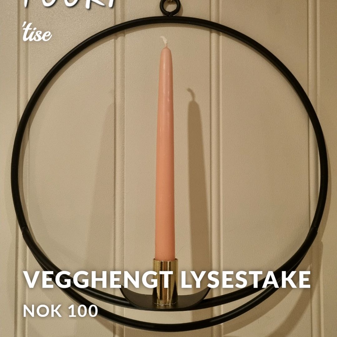 Vegghengt Lysestake