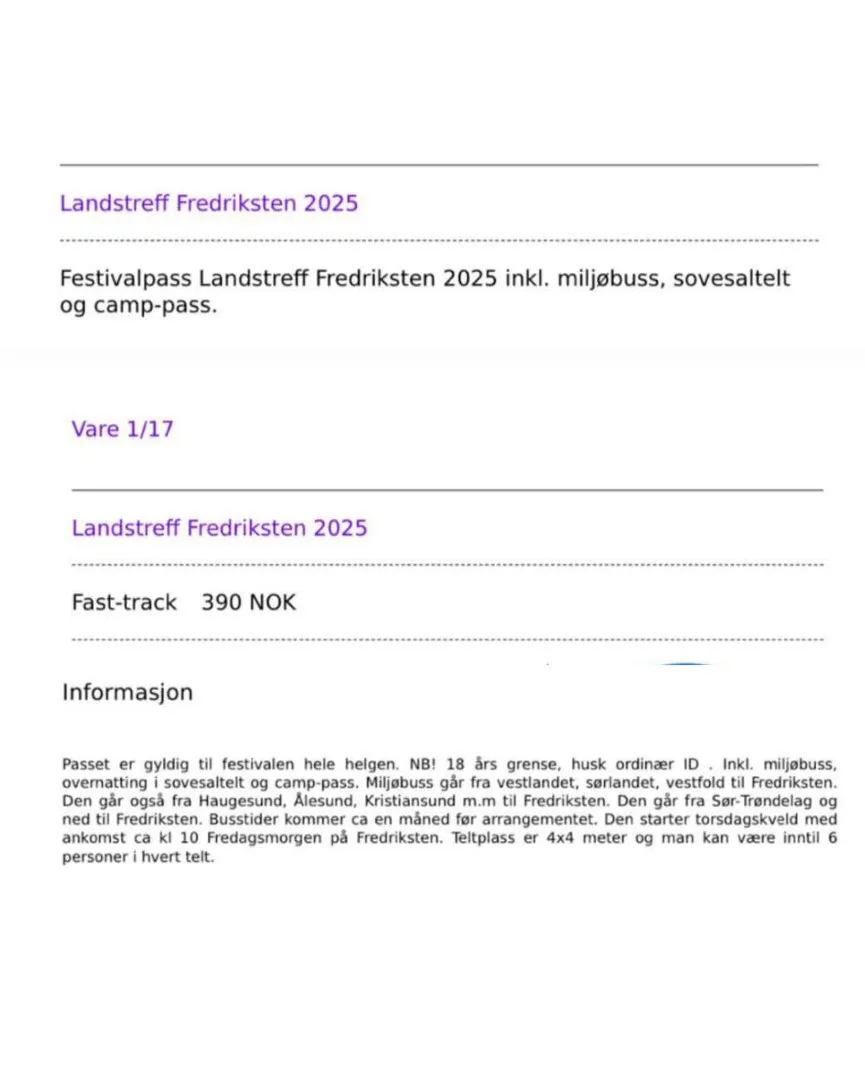 LF BILLETT 2025