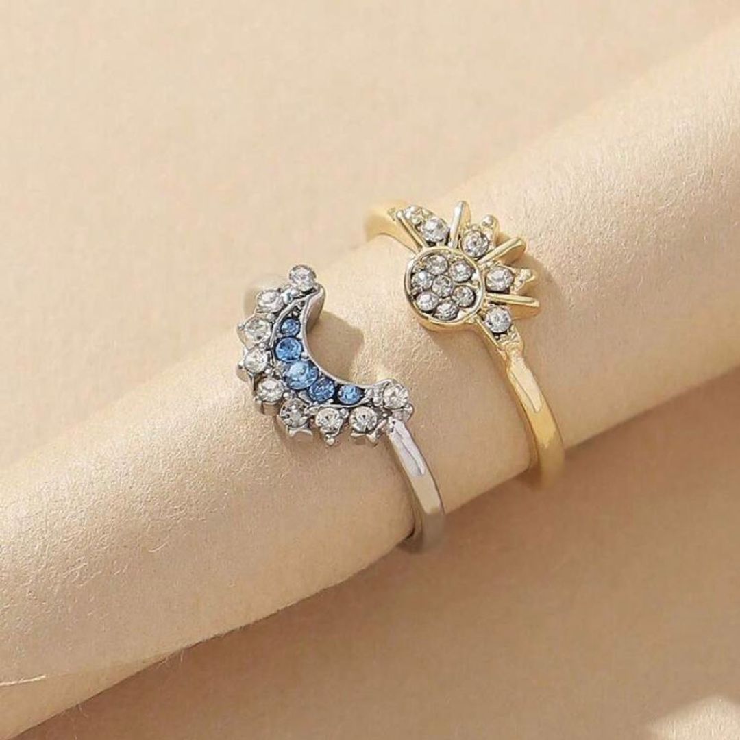 Sun and moon rings🌙☀️