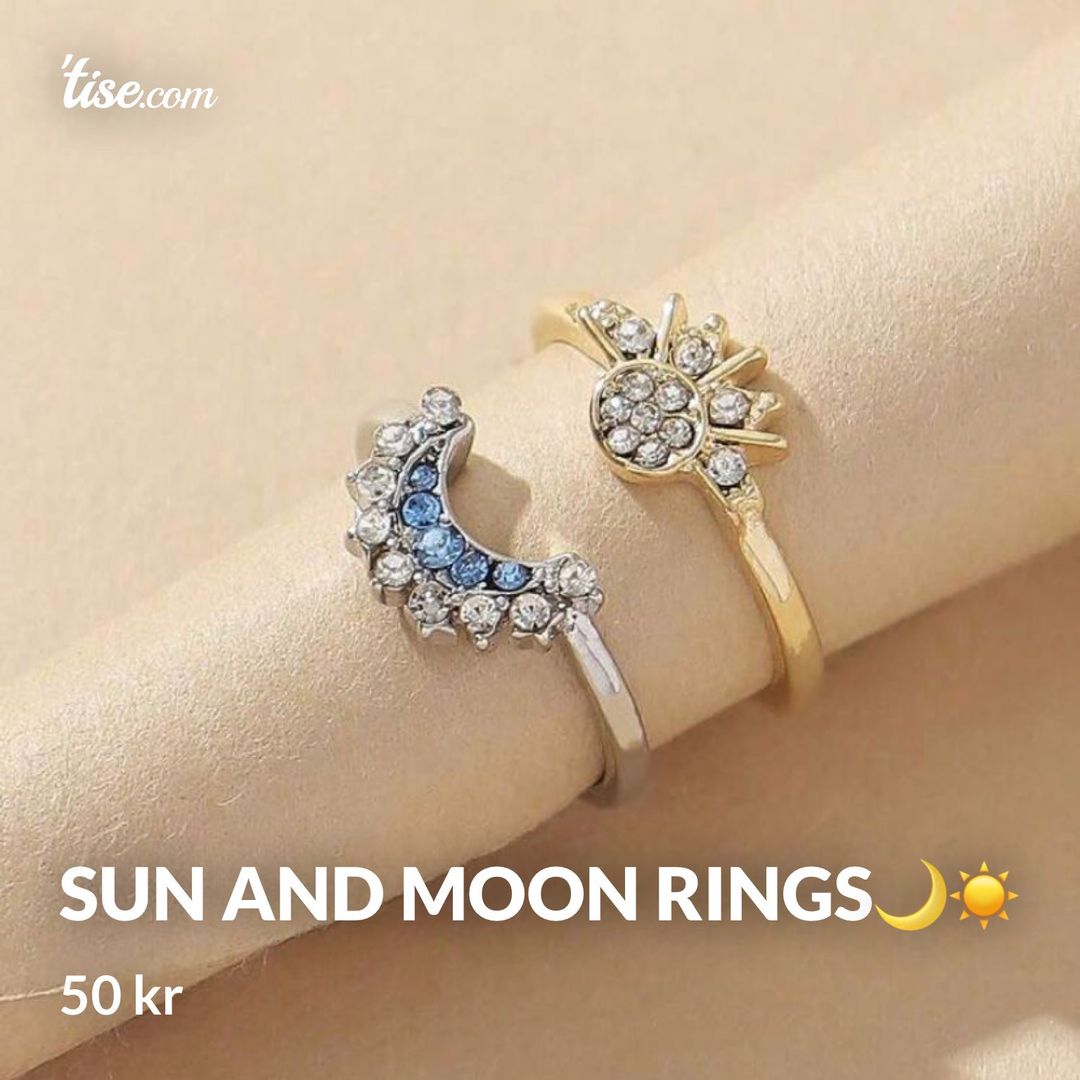 Sun and moon rings🌙☀️