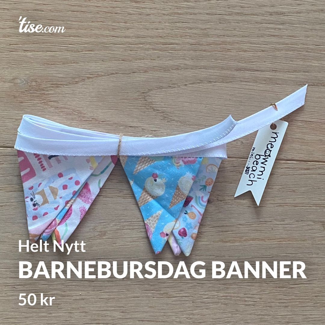 Barnebursdag Banner