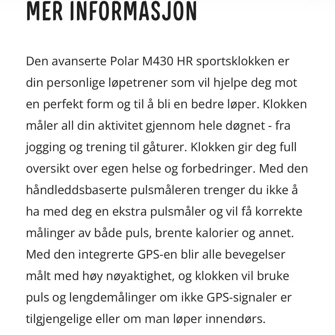 Polar m430