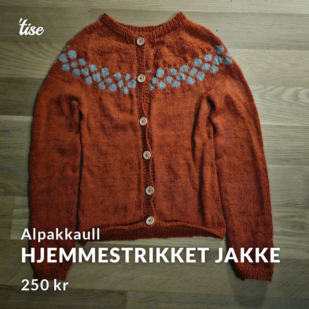 Hjemmestrikket jakke