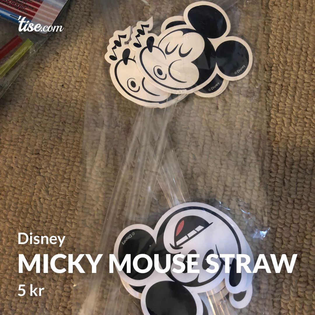 Micky mouse straw