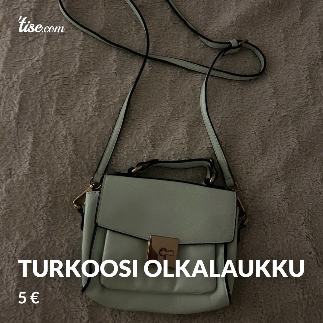 Turkoosi olkalaukku