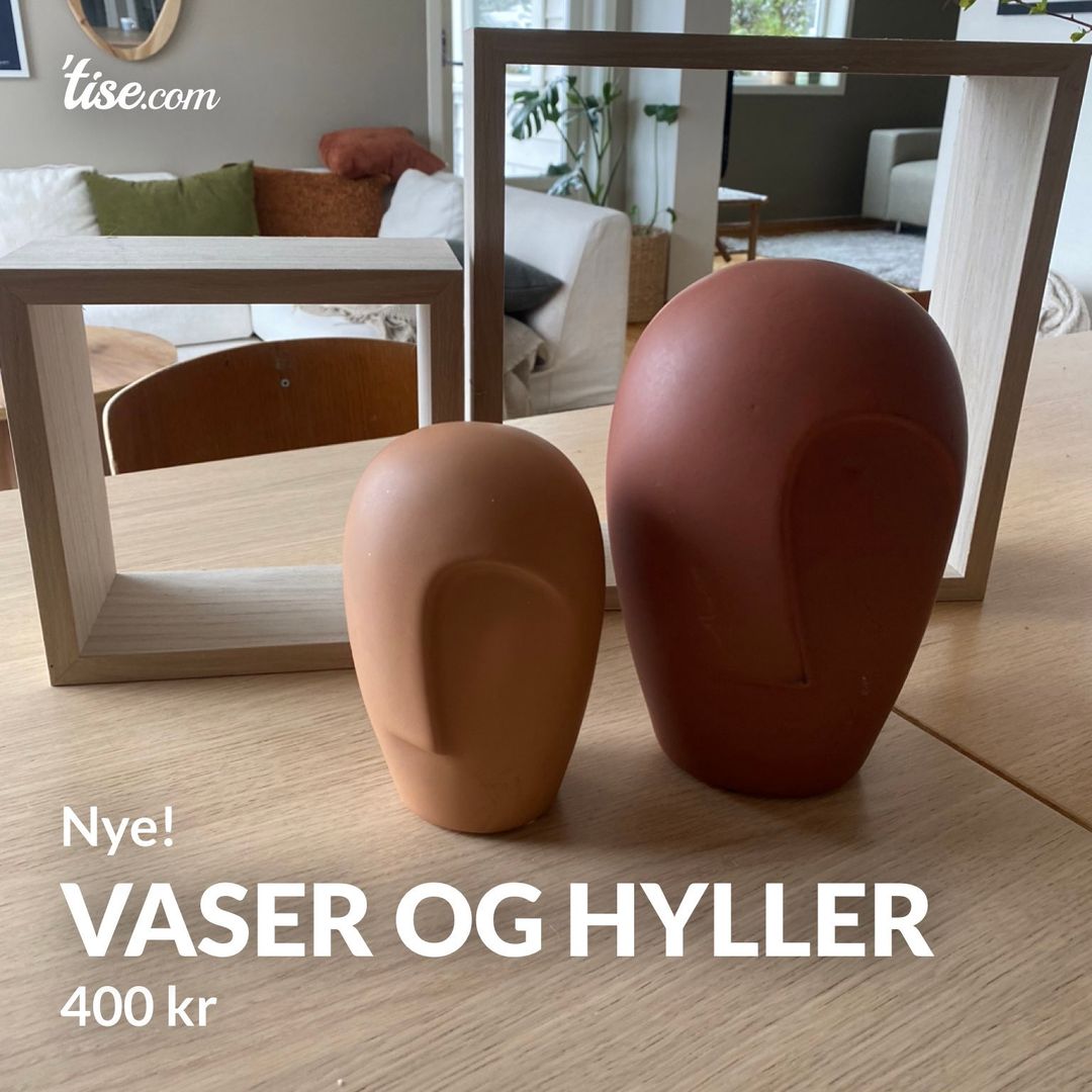 Vaser og hyller