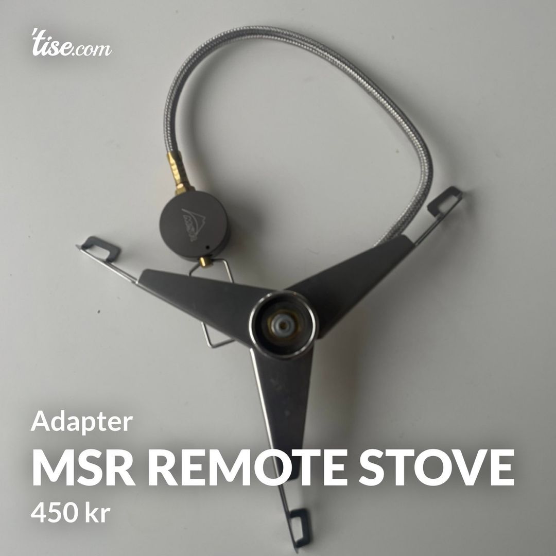 MSR remote stove