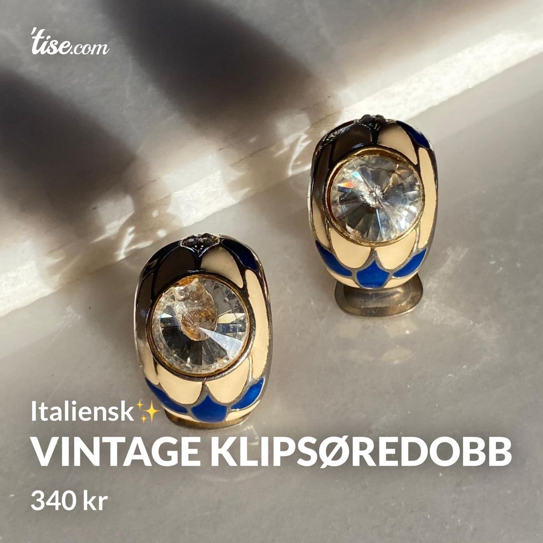 Vintage klipsøredobb