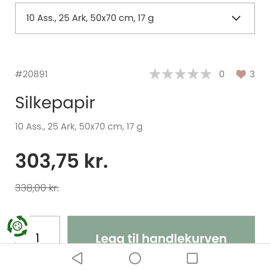 Silkepapir Storpakke