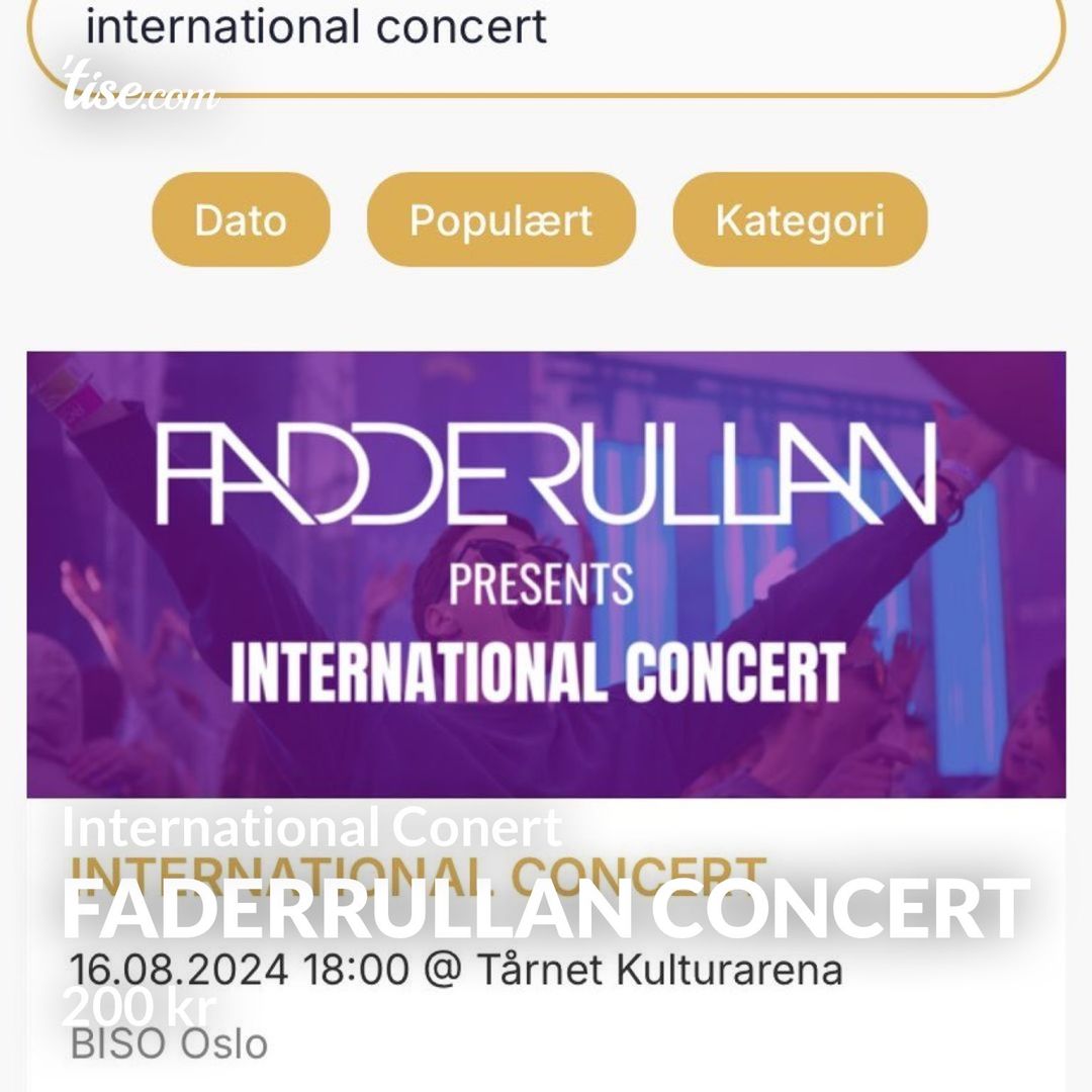 Faderrullan Concert