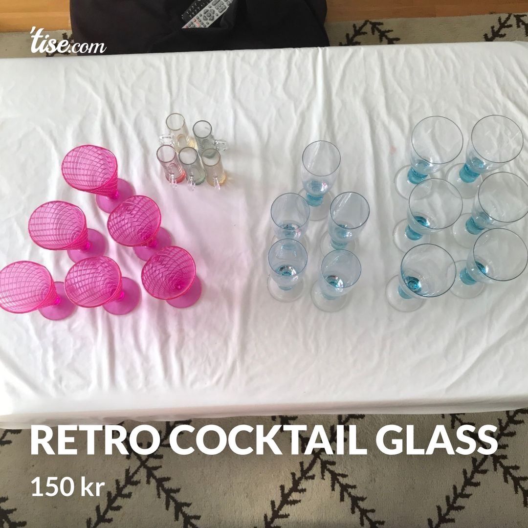 Retro cocktail glass