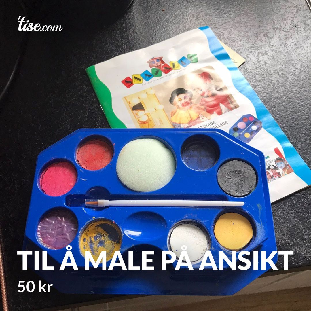 Til å male på ansikt