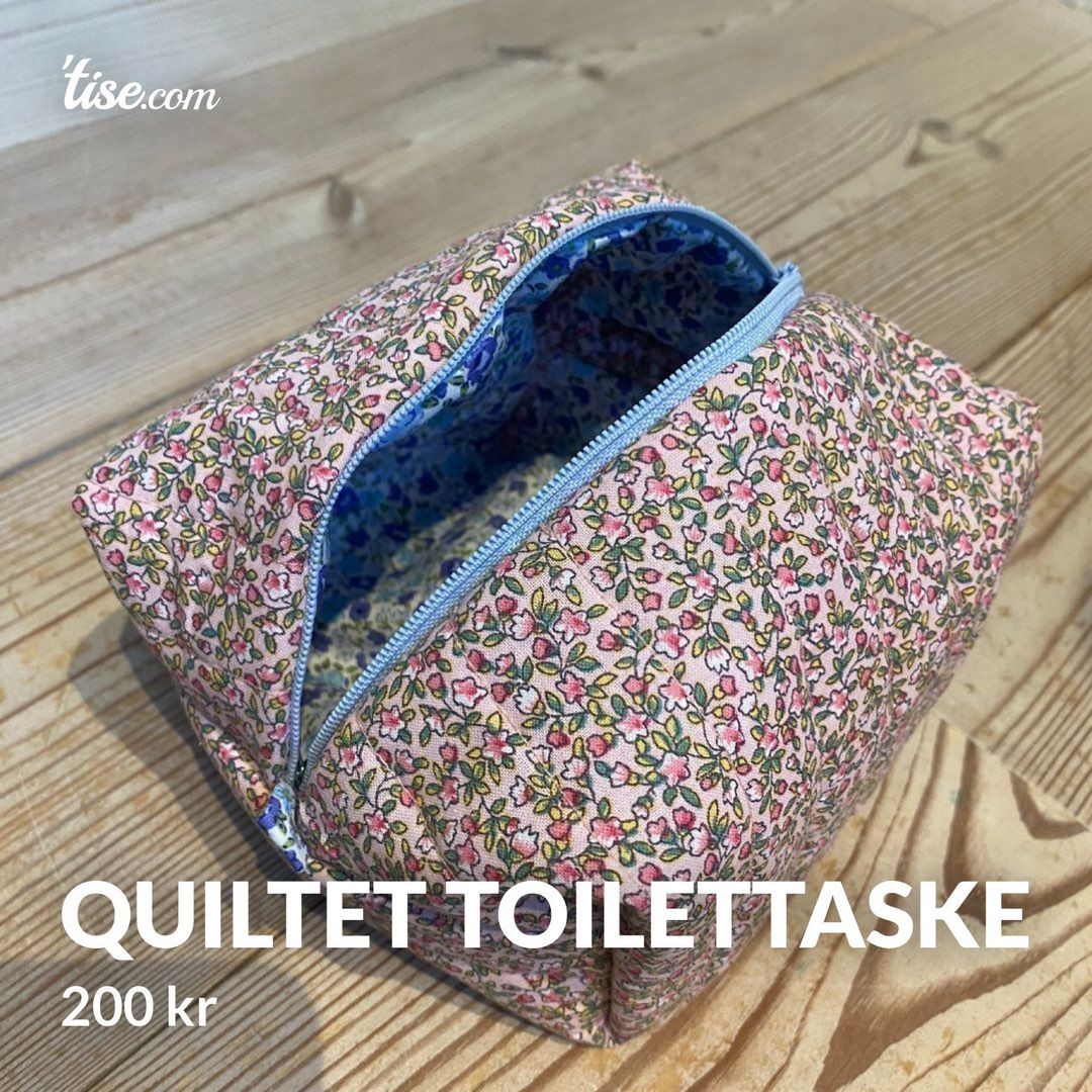 Quiltet toilettaske