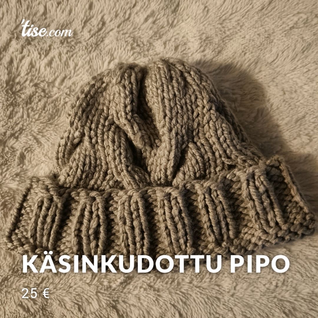 Käsinkudottu pipo