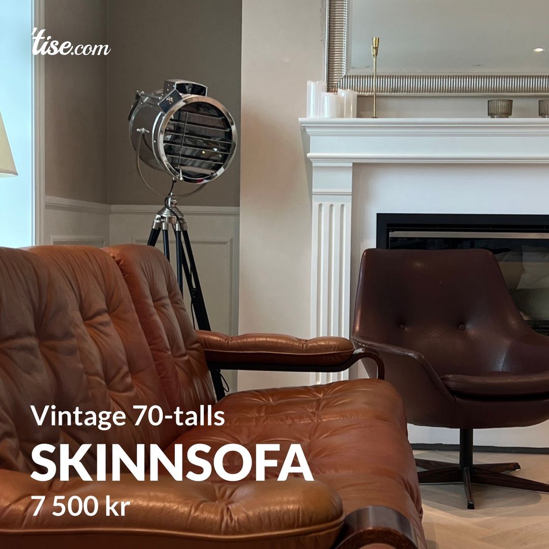 Skinnsofa