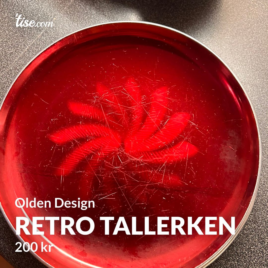 Retro tallerken