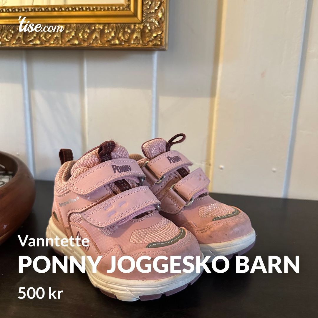 Ponny joggesko barn