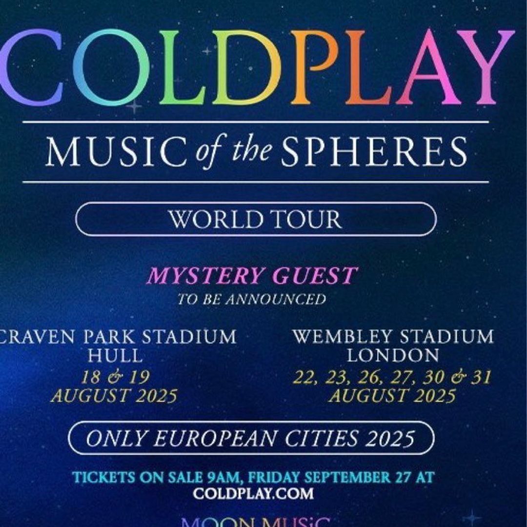 Coldplay Helgbilett