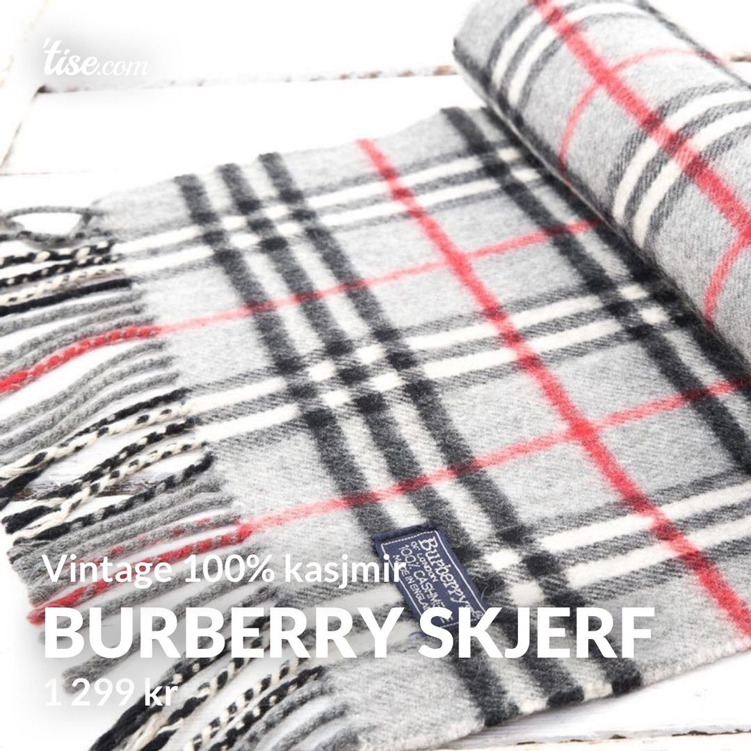 Burberry skjerf