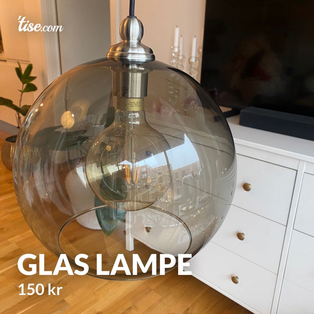 Glas lampe