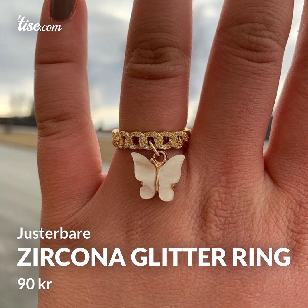 Zircona glitter ring