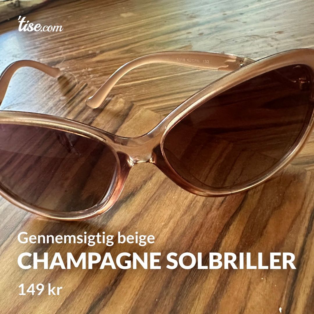 Champagne solbriller