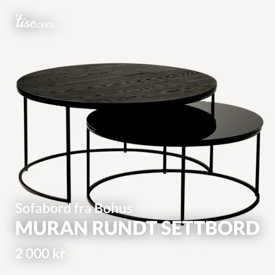 Muran rundt settbord