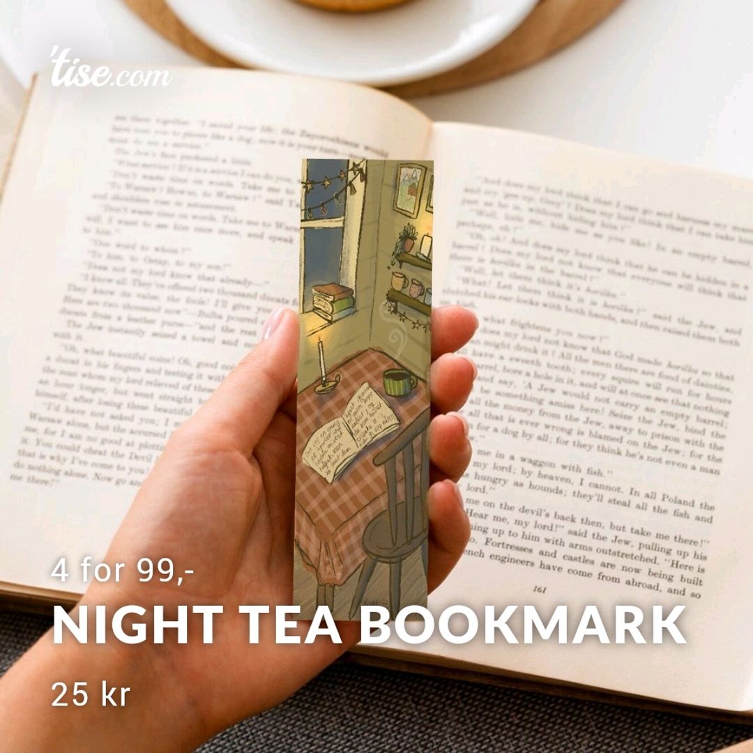 Night tea bookmark