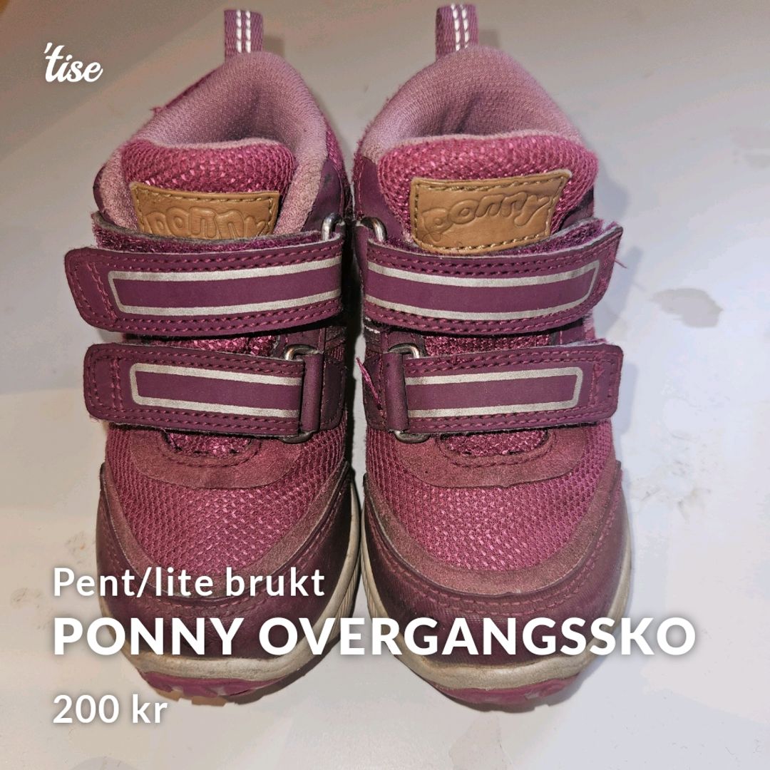 Ponny overgangssko