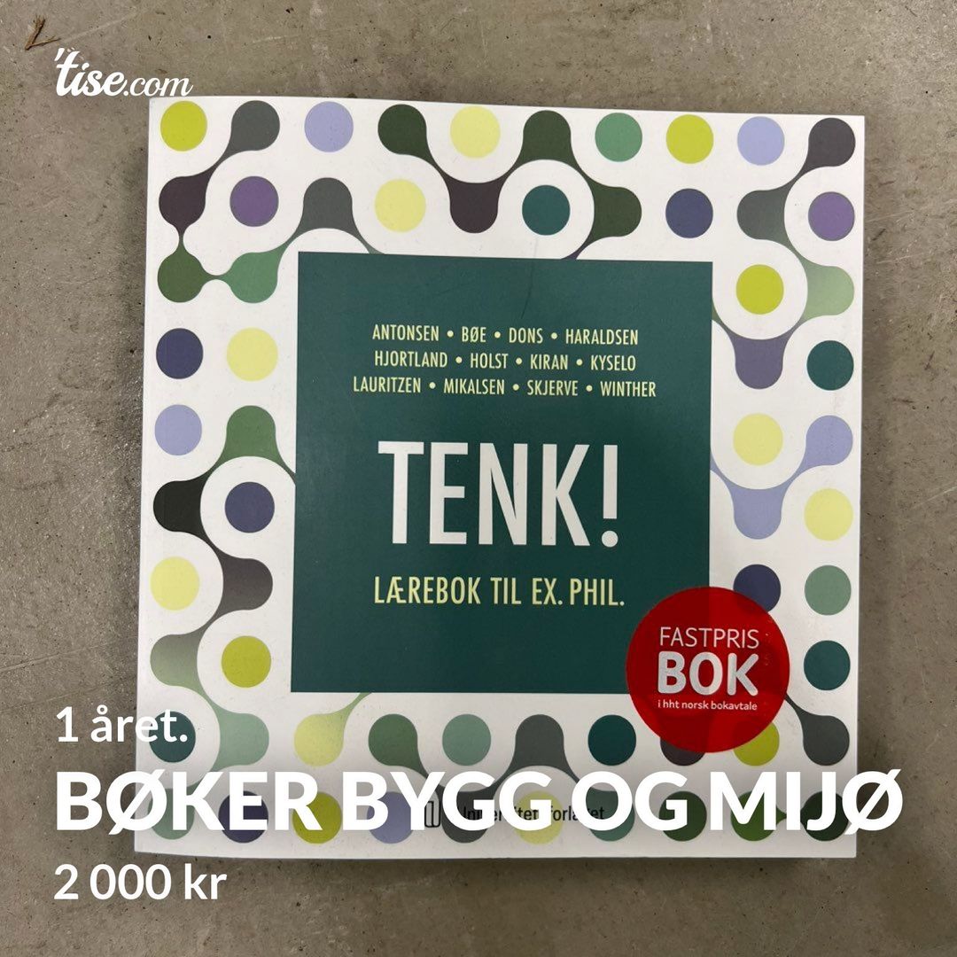 Bøker bygg og mijø