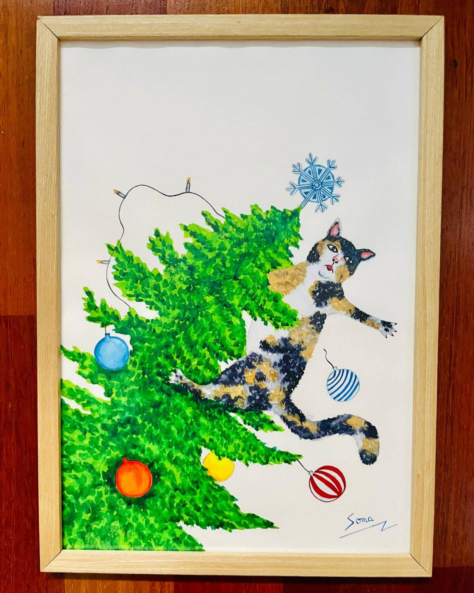 Juletre katt