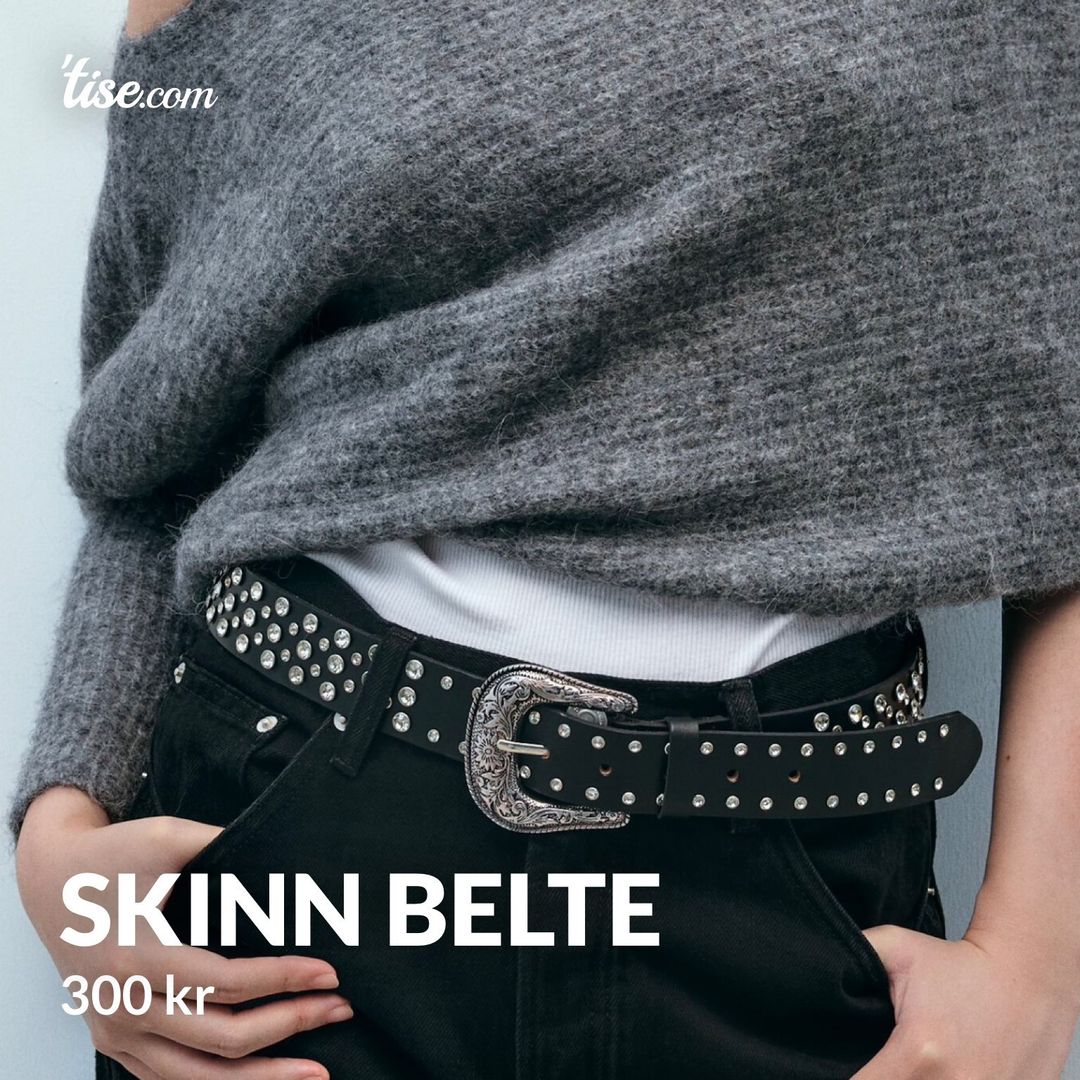 Skinn belte