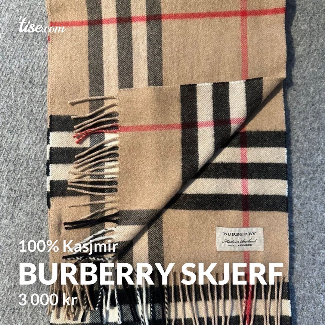 Burberry skjerf