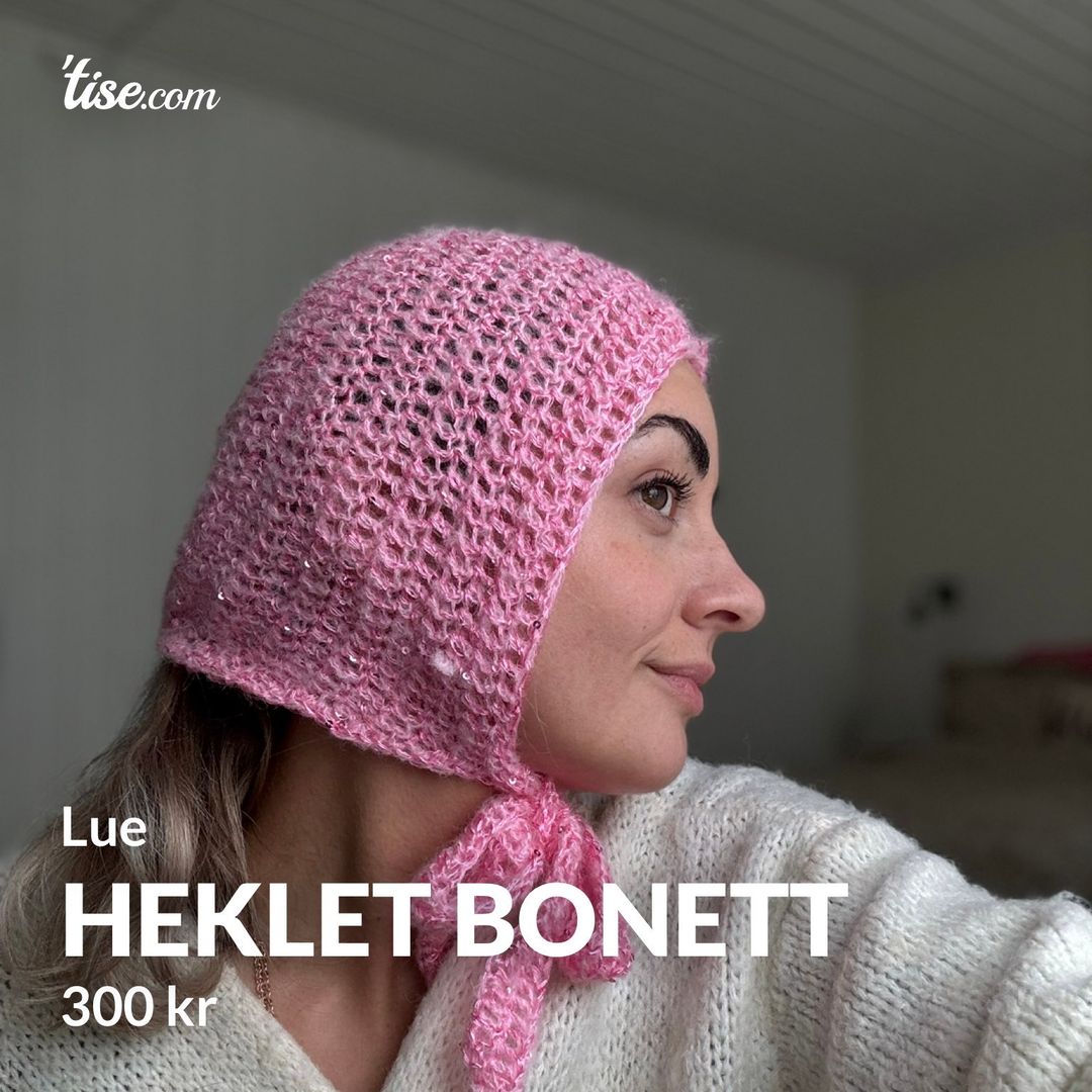 Heklet bonett