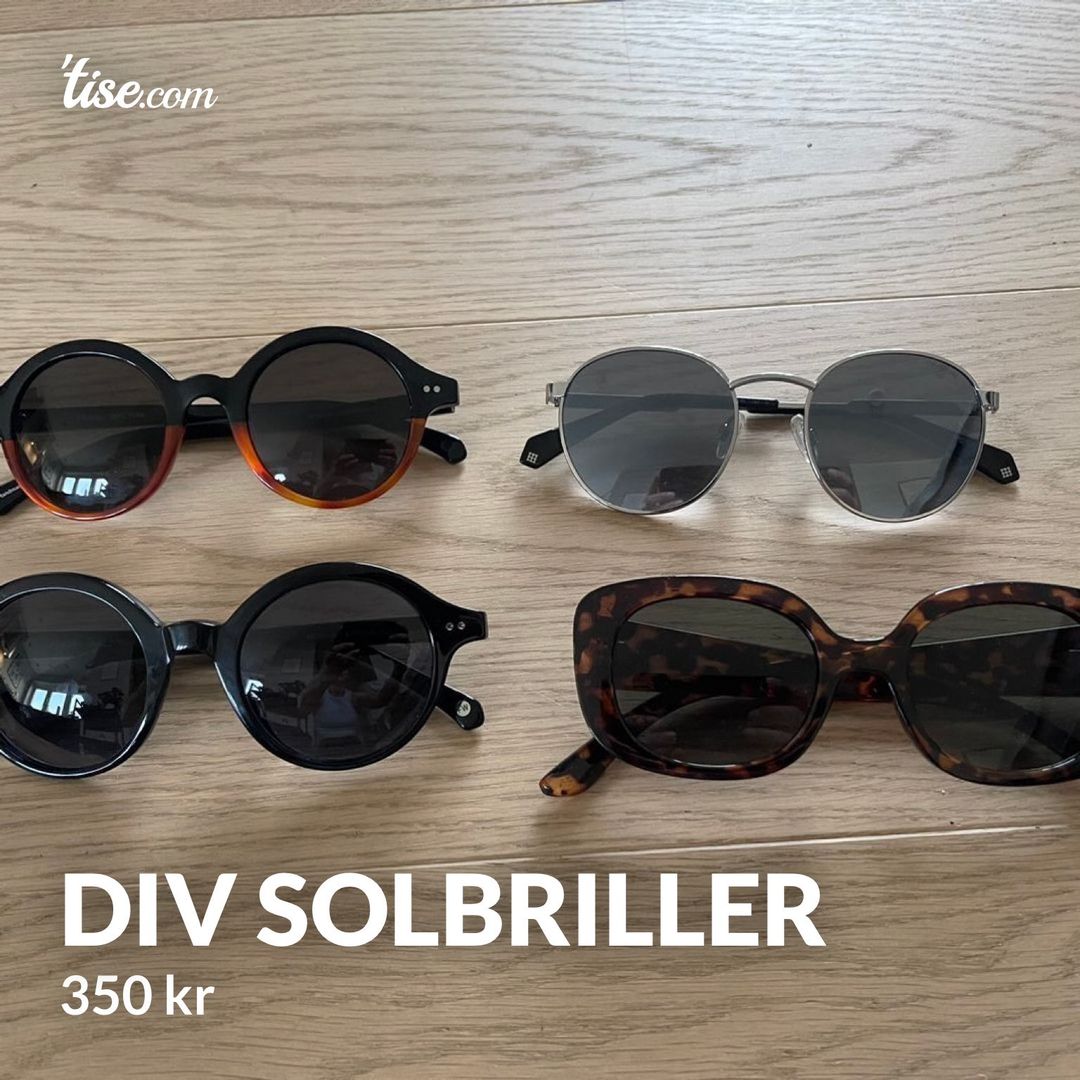 Div solbriller