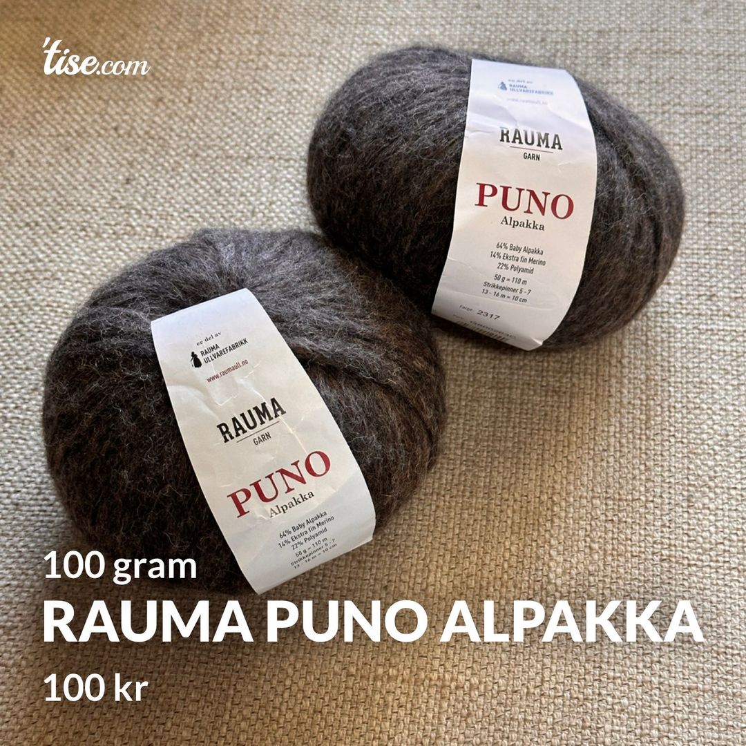 Rauma puno alpakka