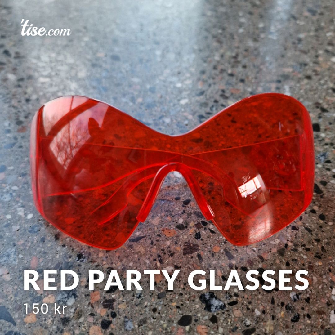 Red Party Glasses