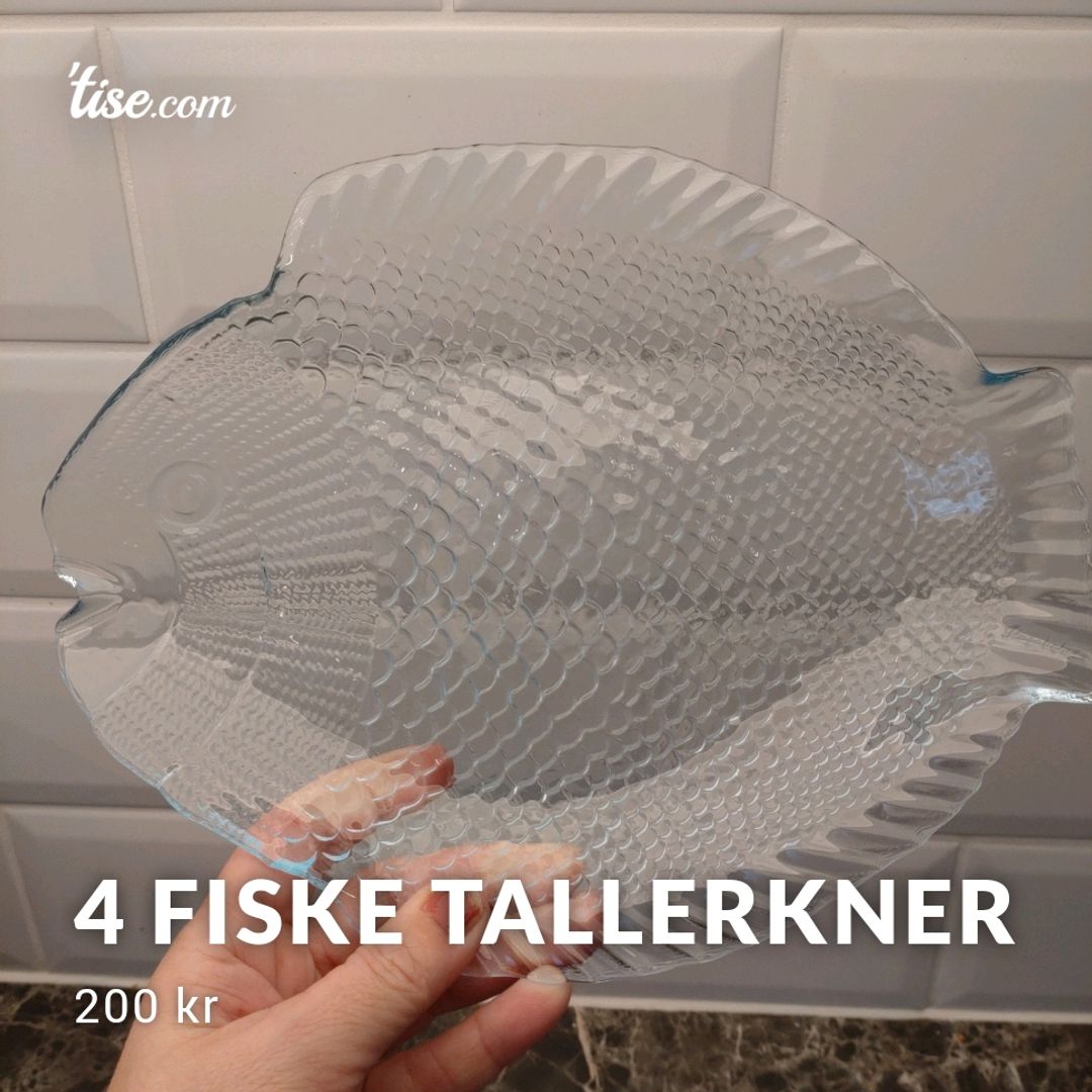 4 Fiske tallerkner