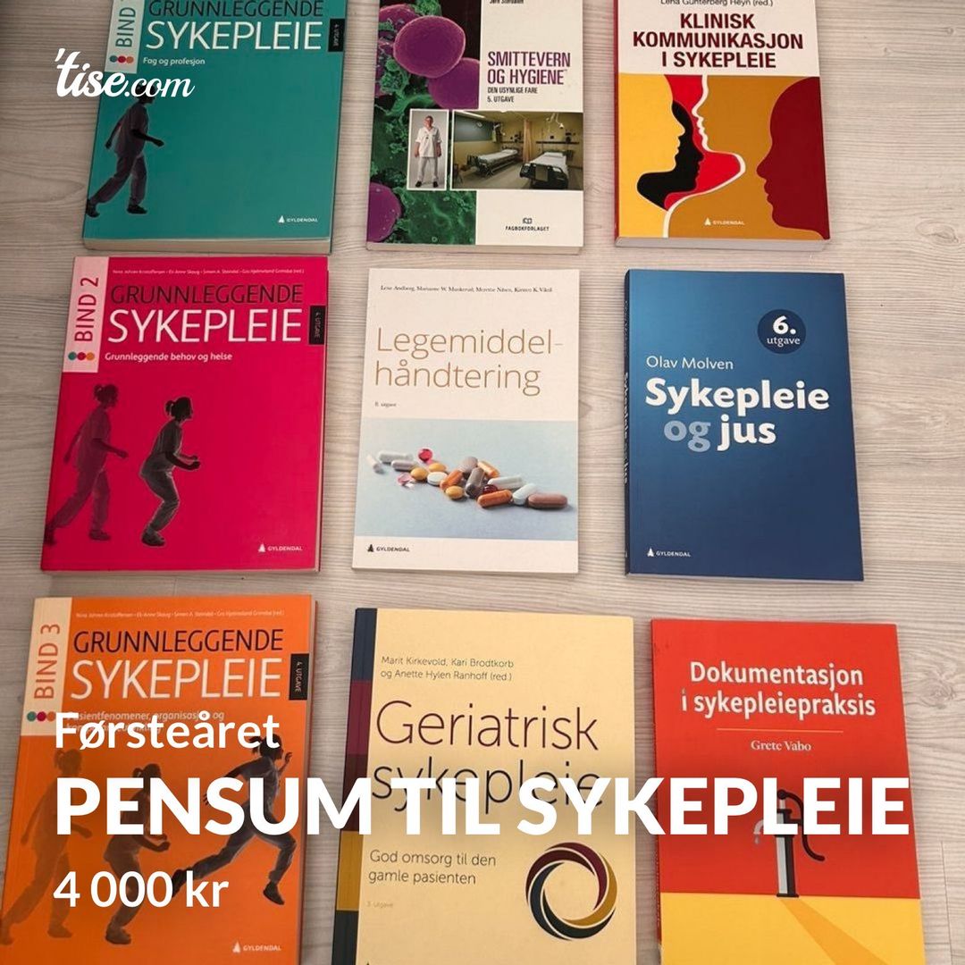 Pensum til sykepleie